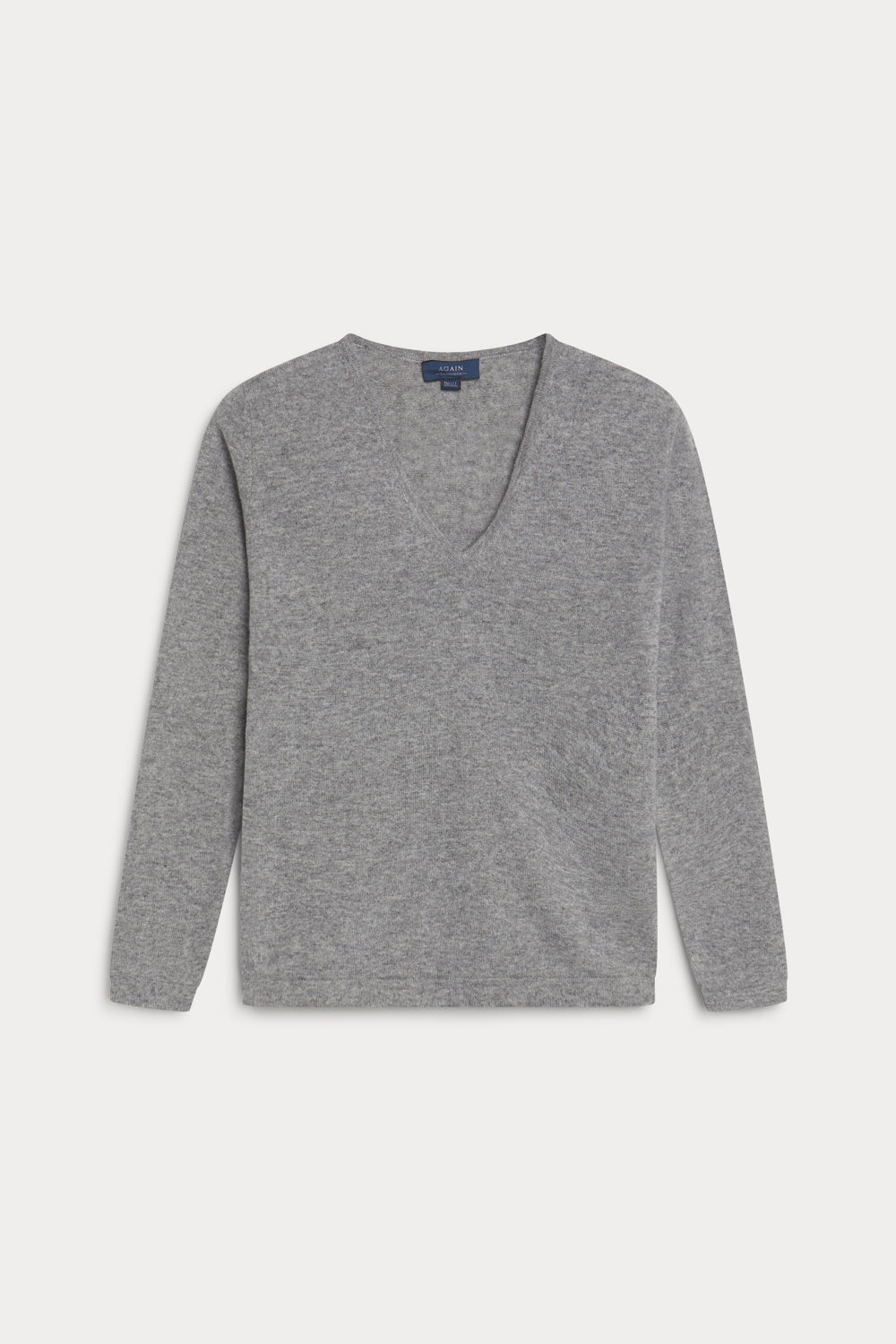 jersey pico cashmere mujer- gris