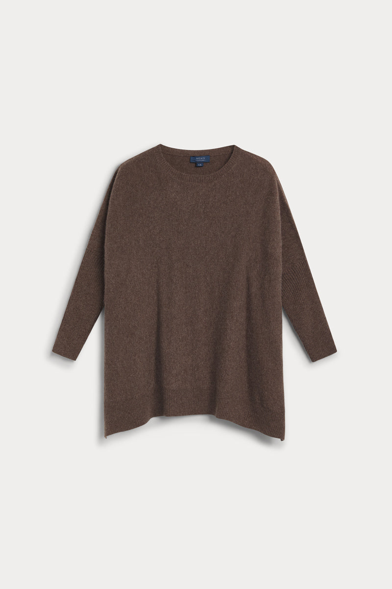 poncho cuello redondo mujer again cashmere