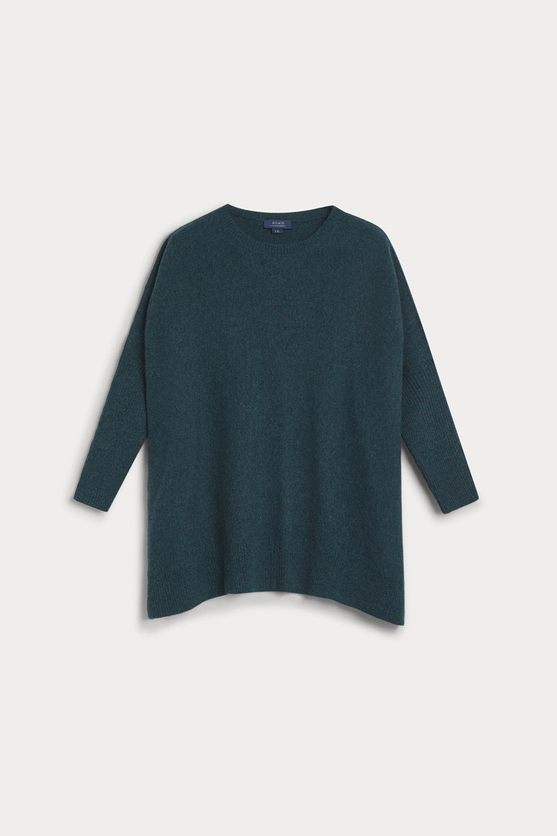 poncho cuello redondo mujer again cashmere