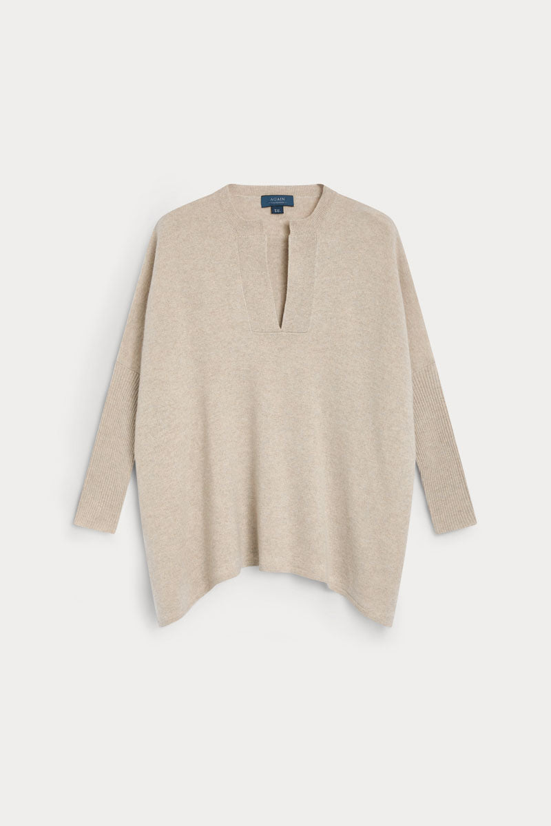 poncho cuello pico cashmere 100% cashmere.