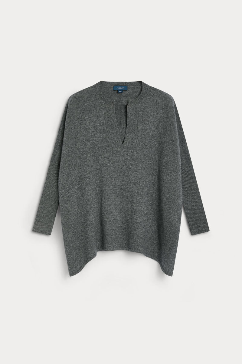 poncho cuello pico cashmere 100% cashmere.