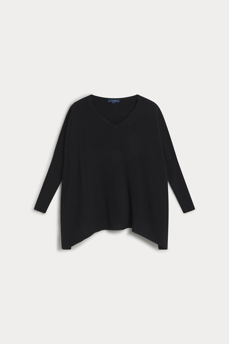 Poncho cuello pico 100% cashmere. AGAIN Cashmere.