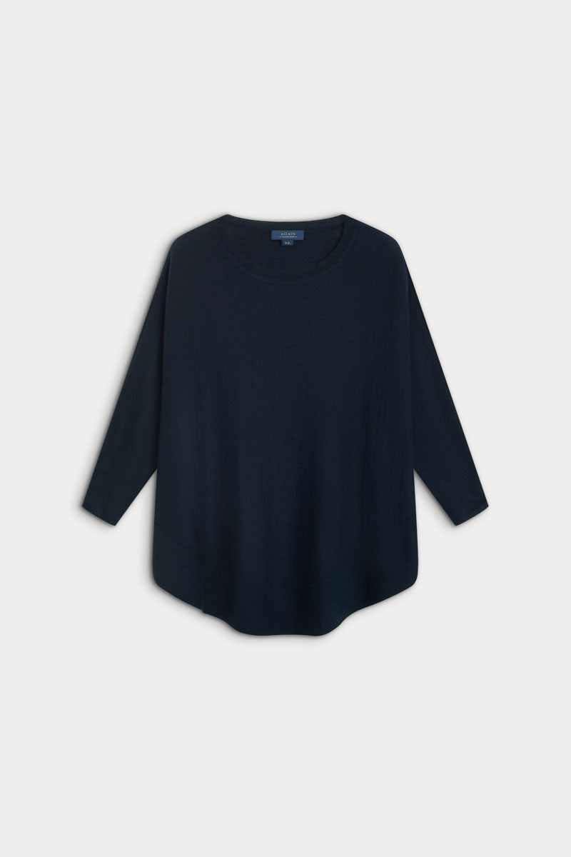 Poncho Caja Redondo Cashmere y Seda
