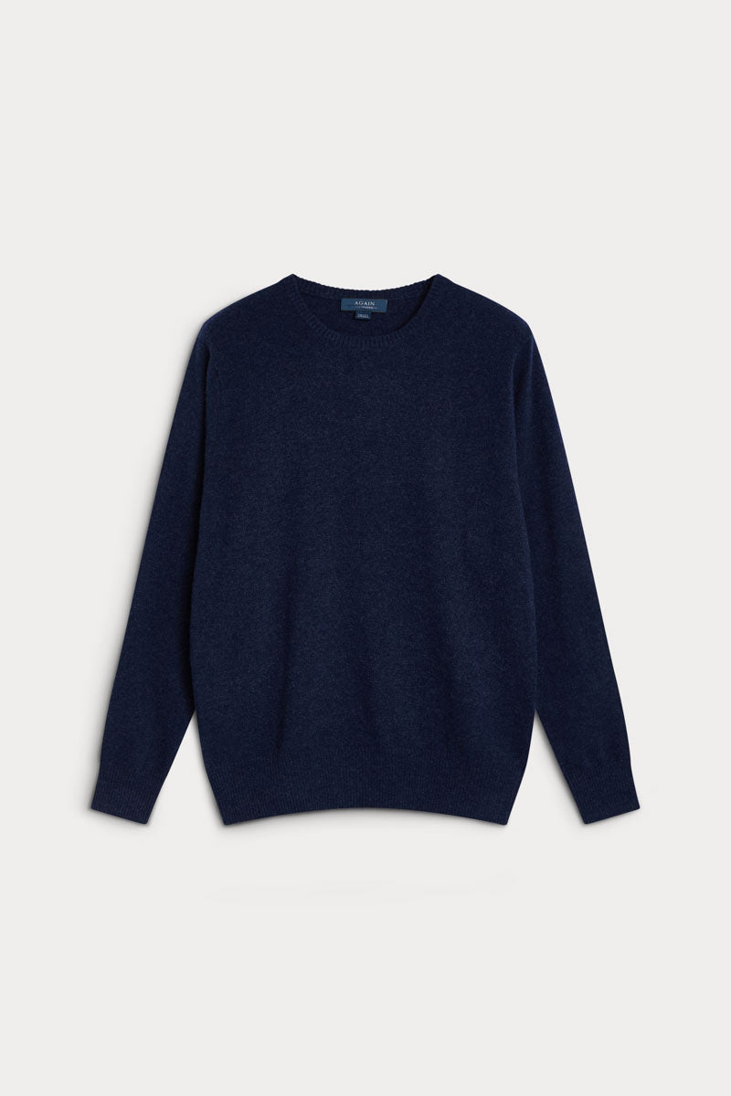 jersey cuello redondo cashmere hombre