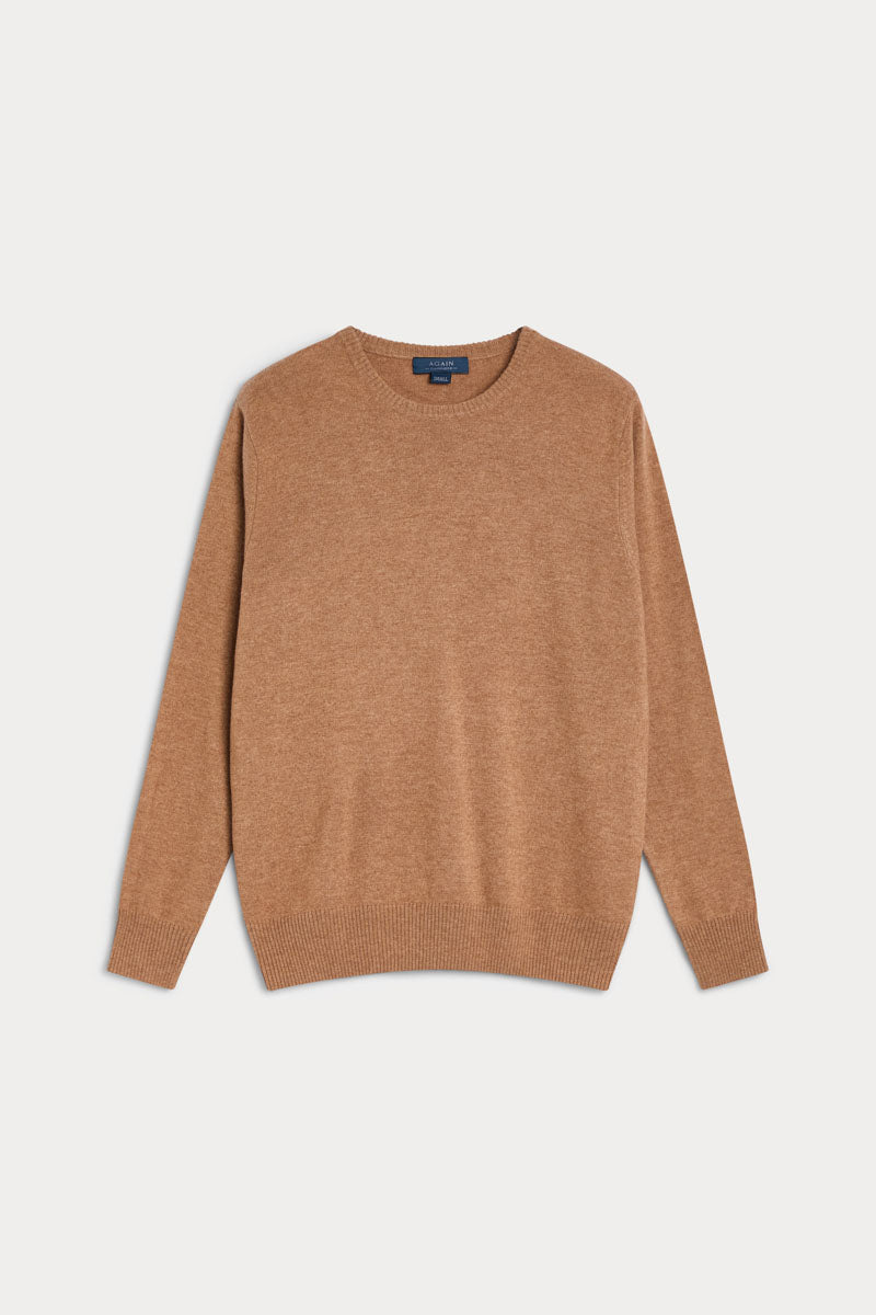 jersey cuello redondo cashmere hombre