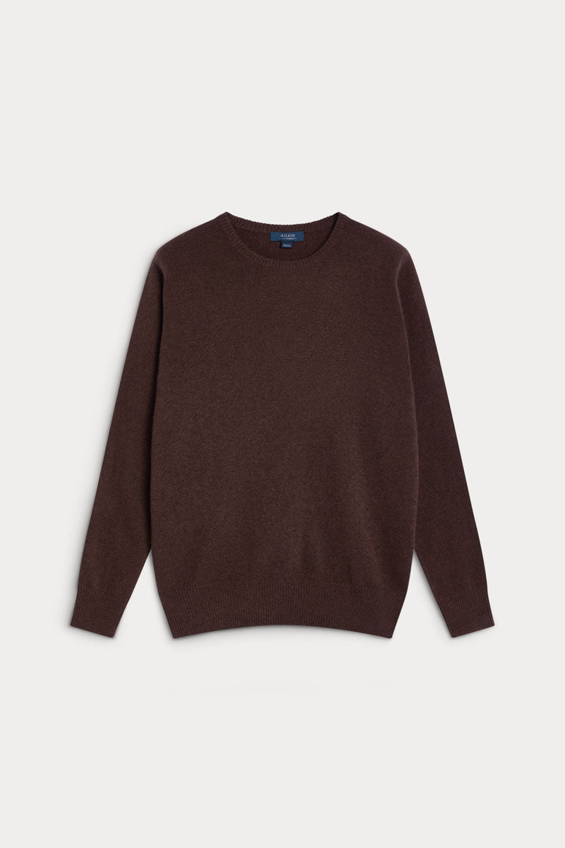 jersey cuello redondo cashmere hombre