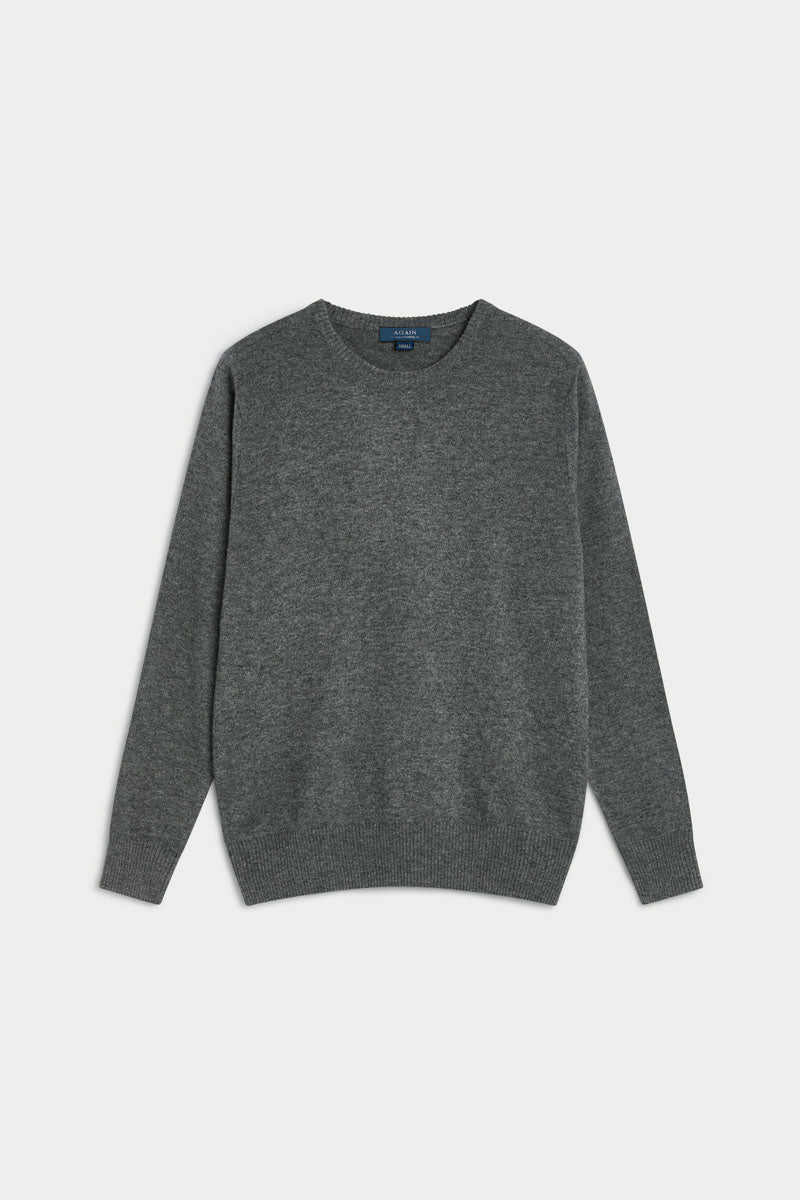 jersey cuello redondo cashmere hombre