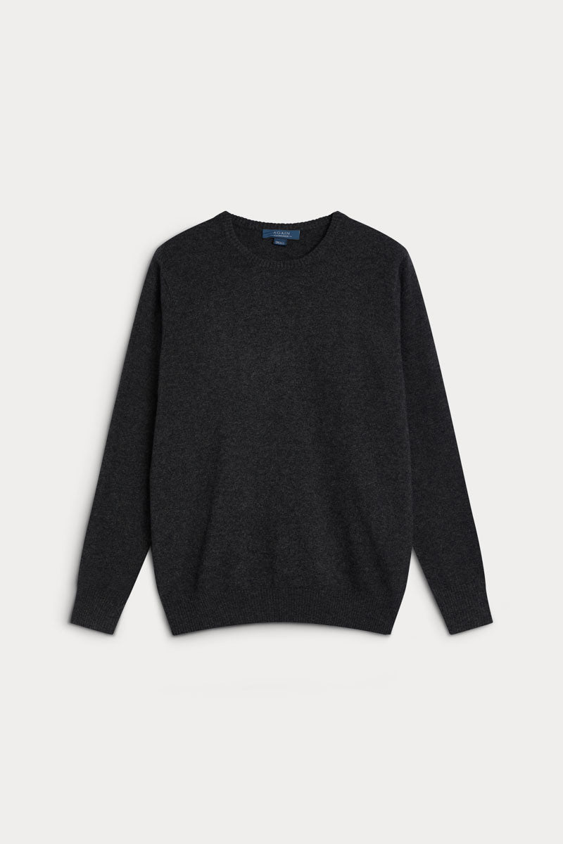 jersey cuello redondo cashmere hombre