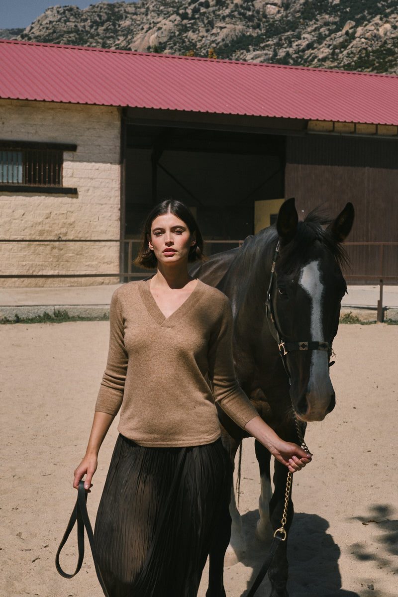 V-neck sweater