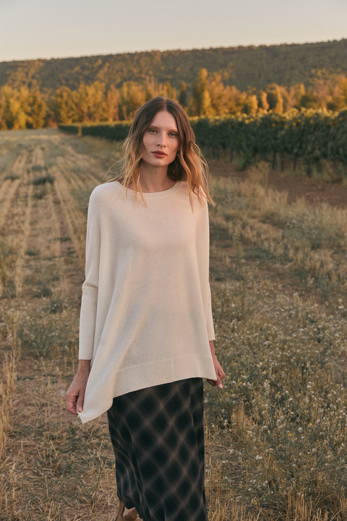 poncho cashmere mujer