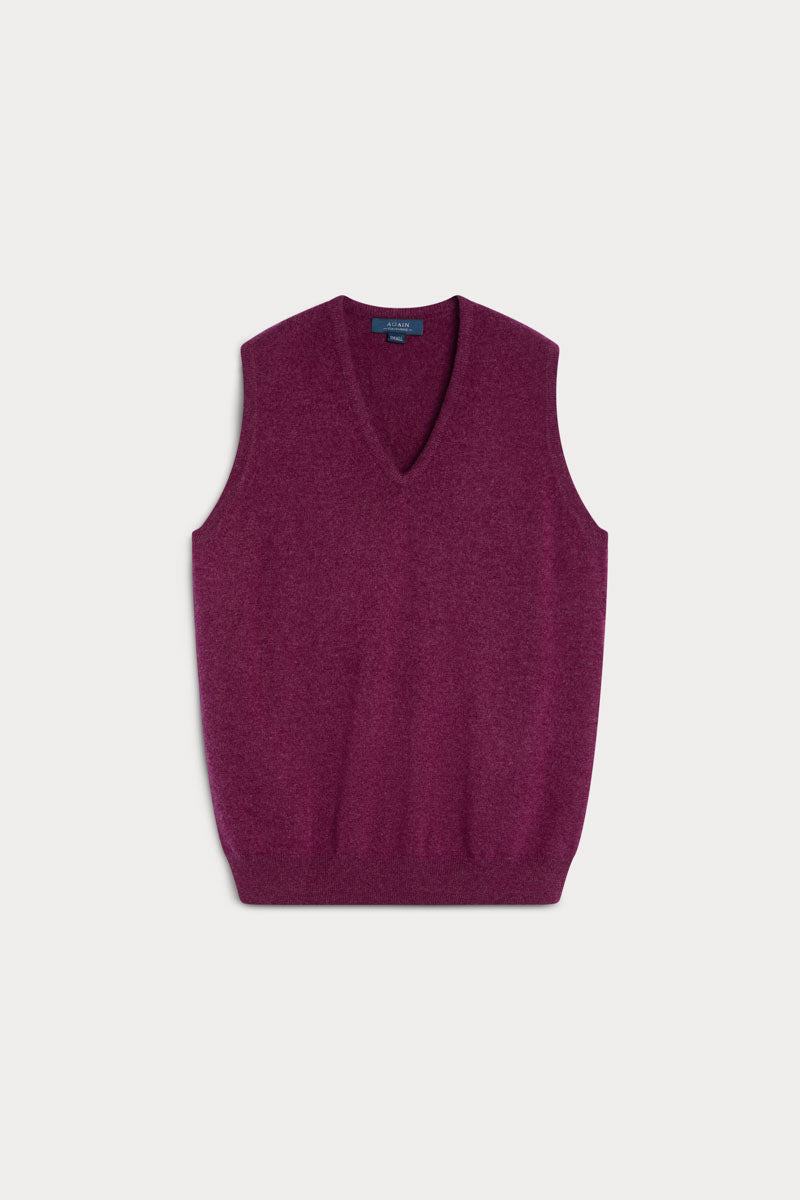 Chaleco Cuello Pico Morado