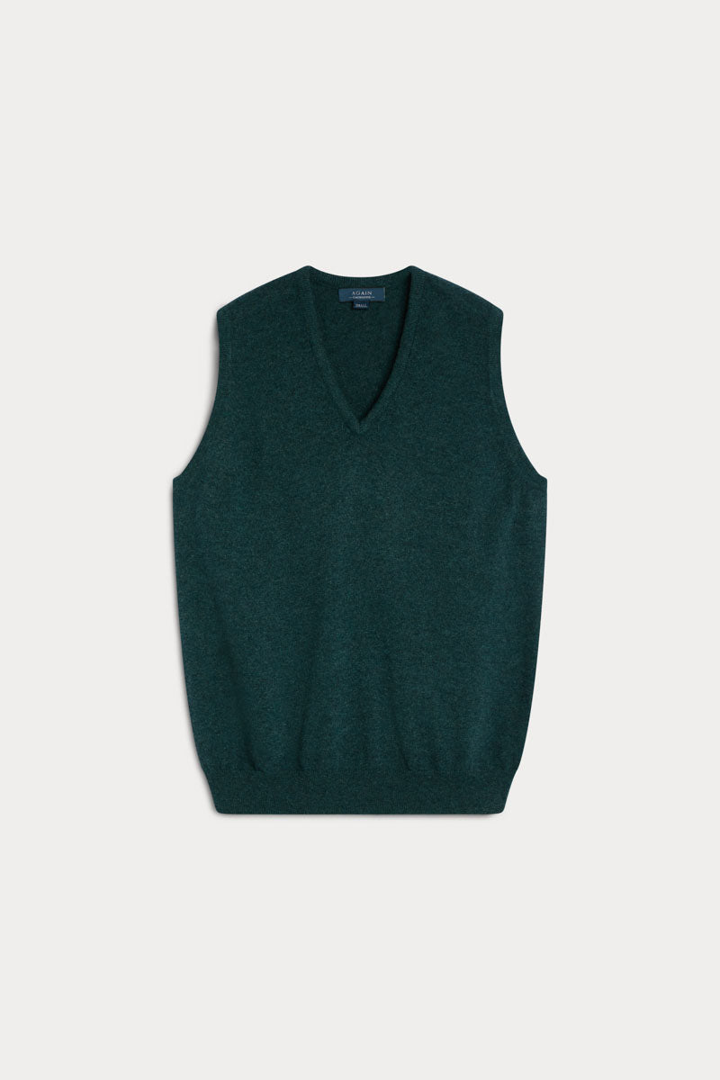 Chaleco Cuello Pico verde