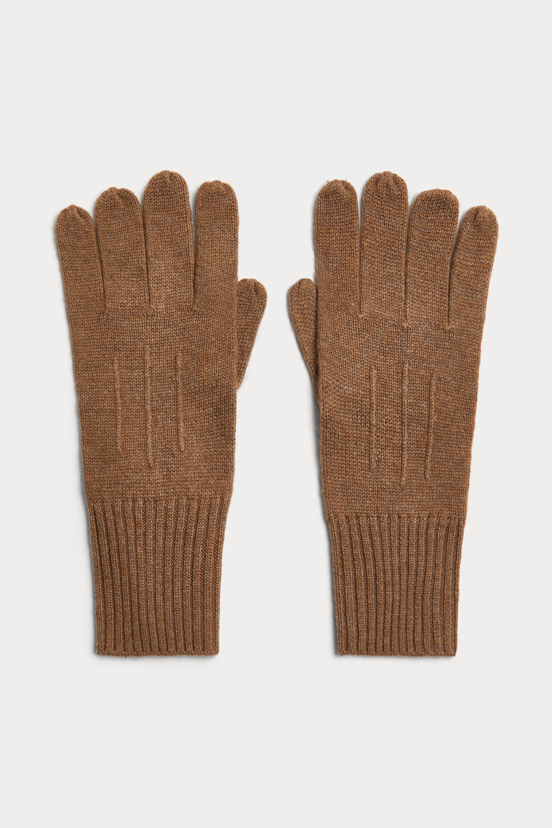 Guantes 100% cashmere cuatro cabos
