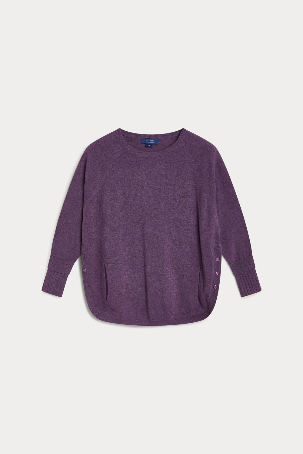 Jersey Caja Cashmere Mujer uva