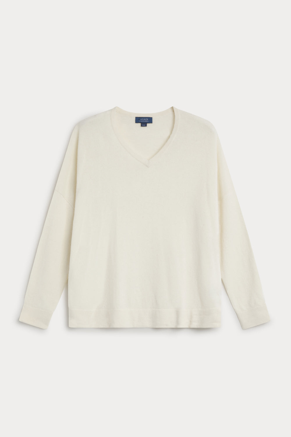 Jersey Cuello Pico Oversize cashmere-mujer 
