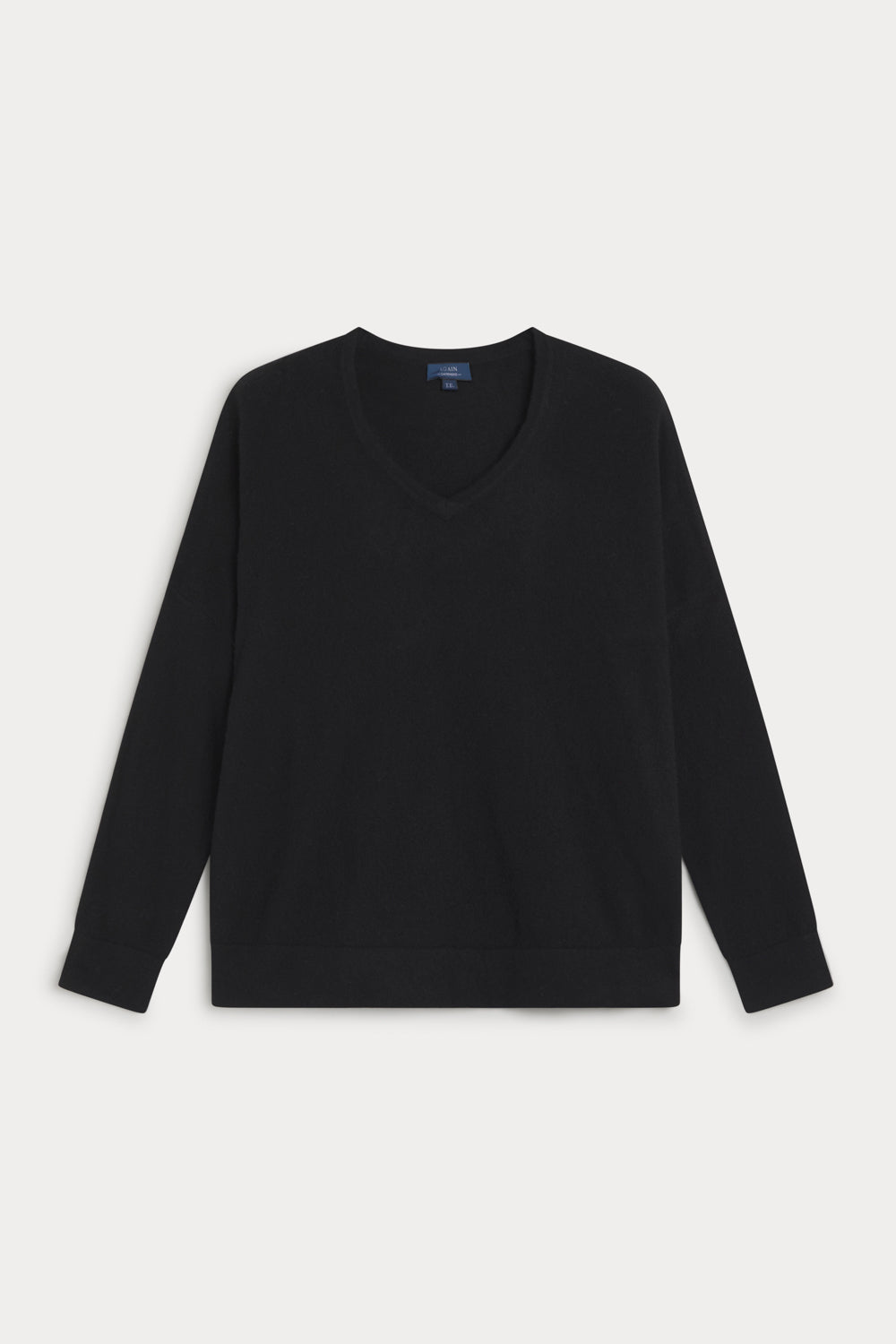 Jersey Cuello Pico Oversize cashmere-mujer 