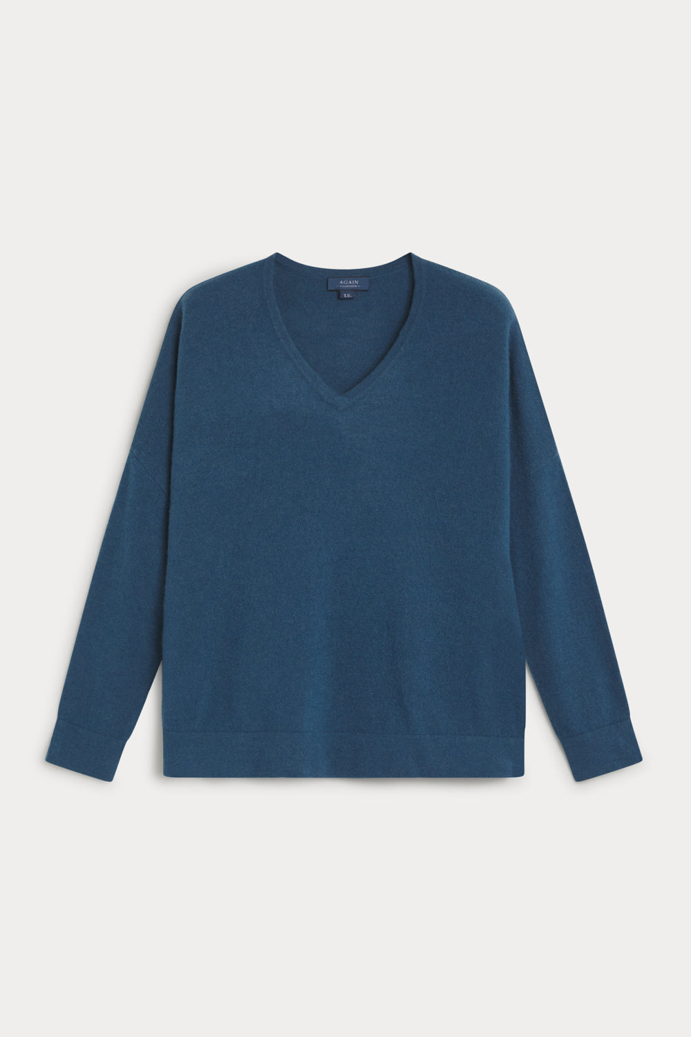 Jersey Cuello Pico Oversize cashmere-mujer 