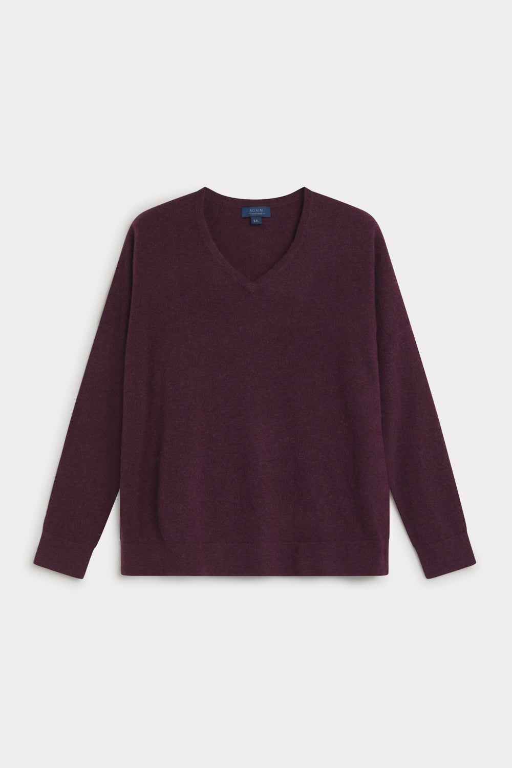 Jersey Cuello Pico Oversize cashmere-mujer 