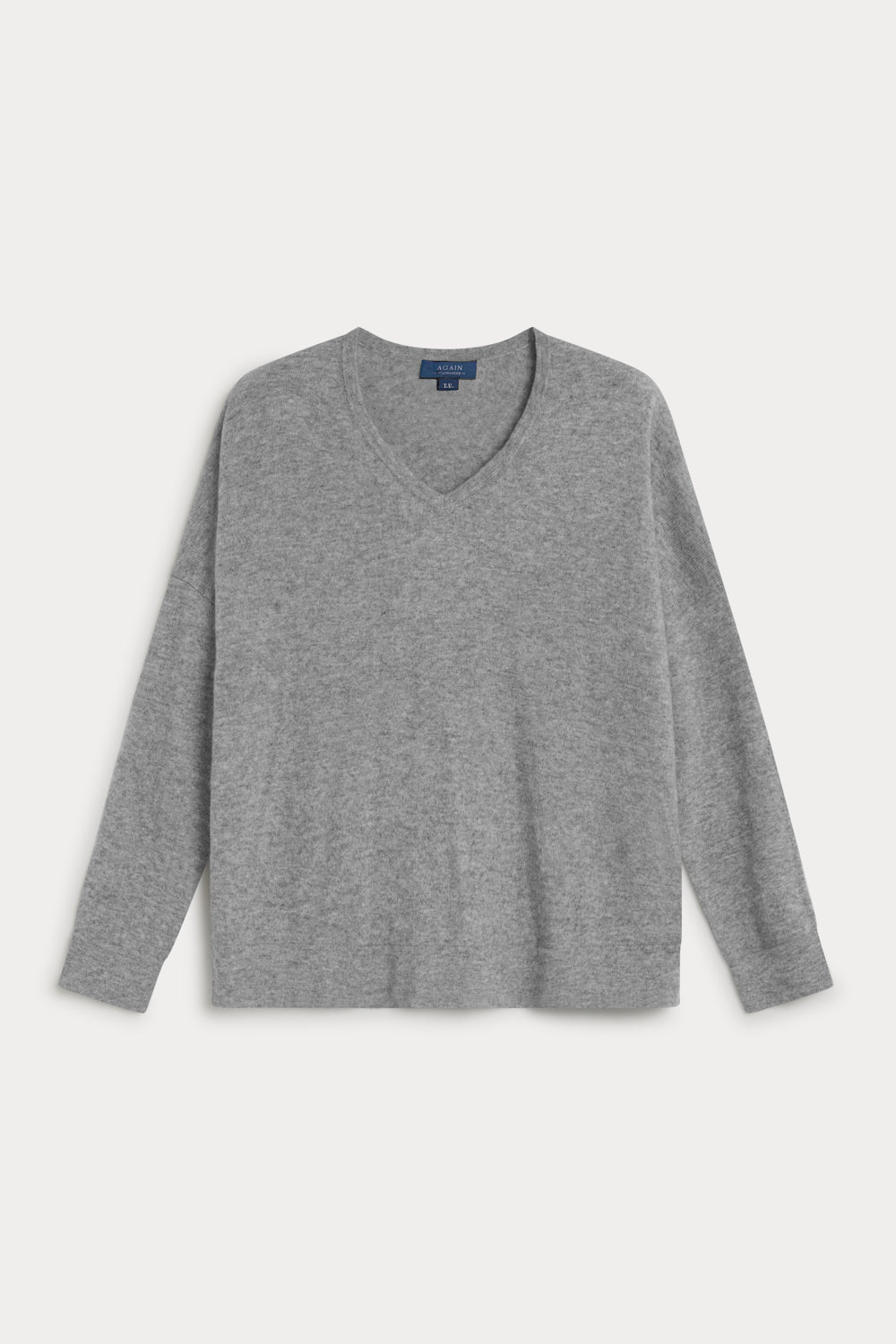Jersey Cuello Pico Oversize cashmere-mujer 