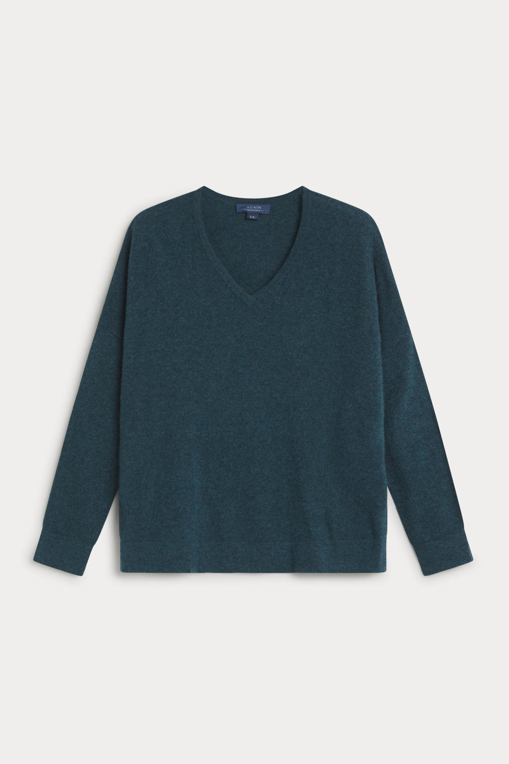 Jersey Cuello Pico Oversize cashmere-mujer 