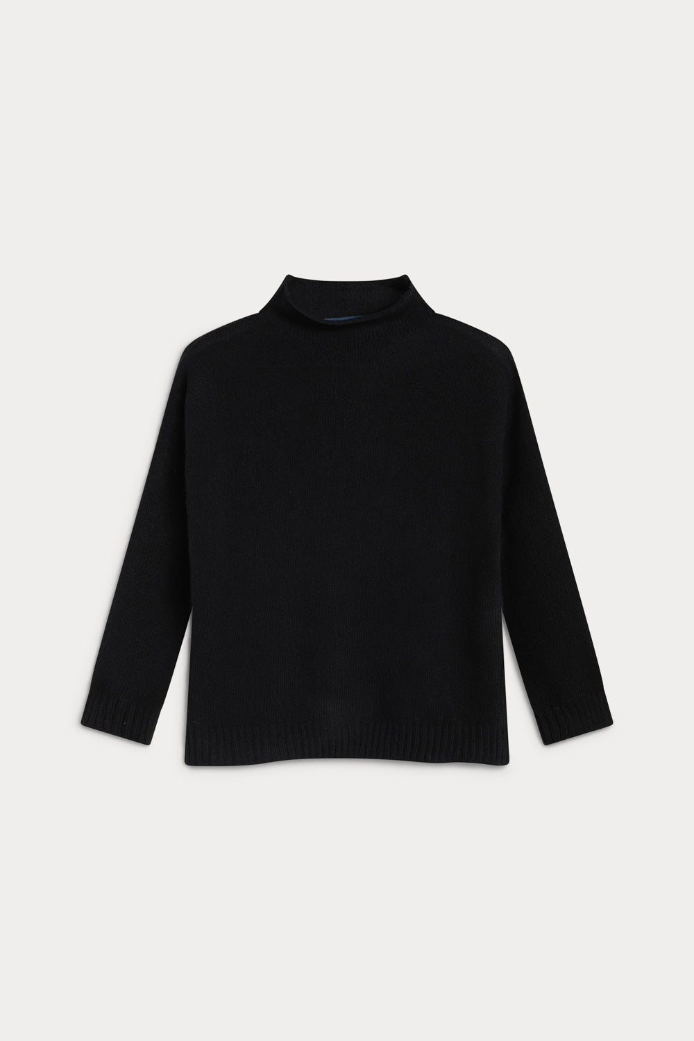 Jersey cuello alto cashmere mujer