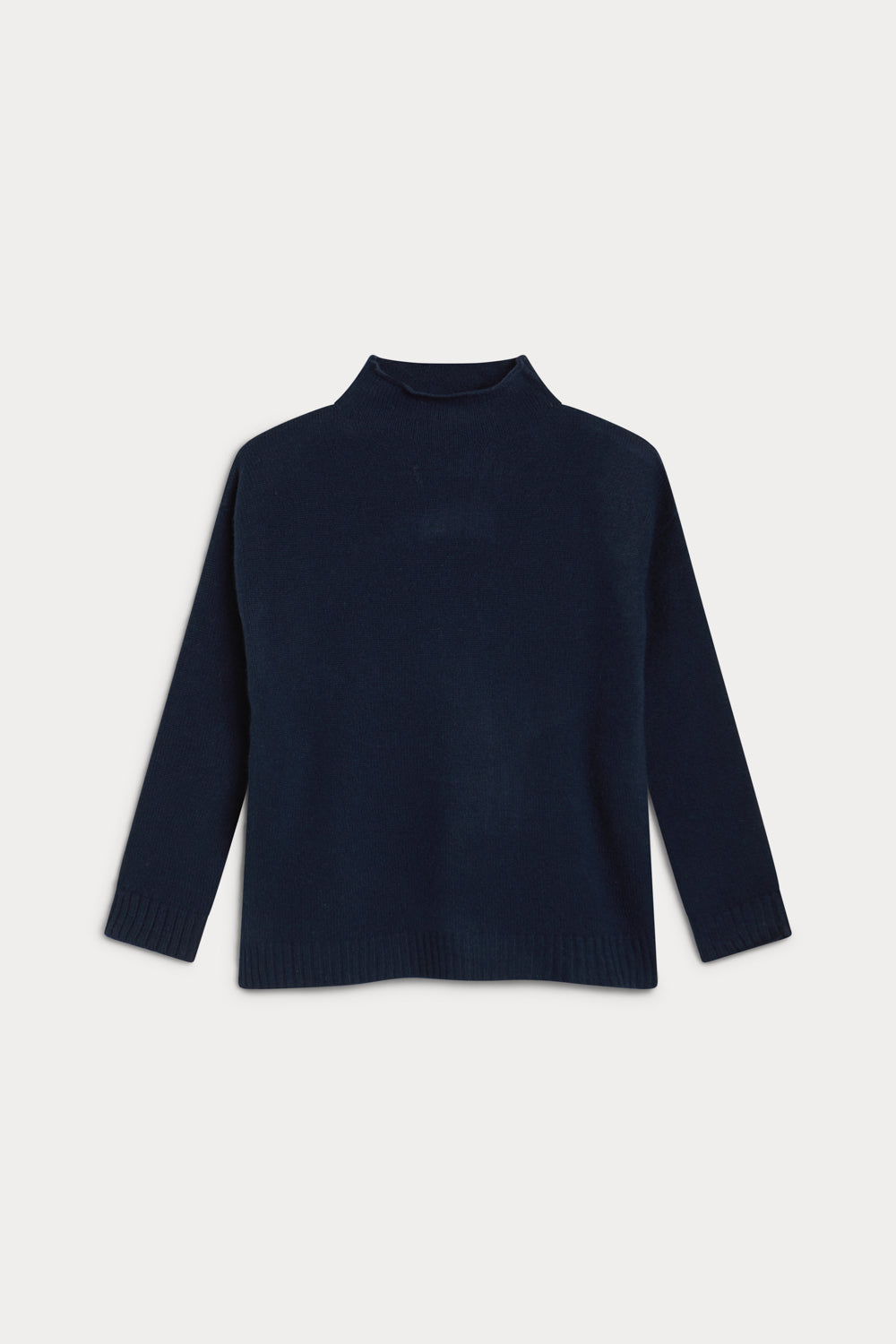 Jersey cuello alto cashmere mujer