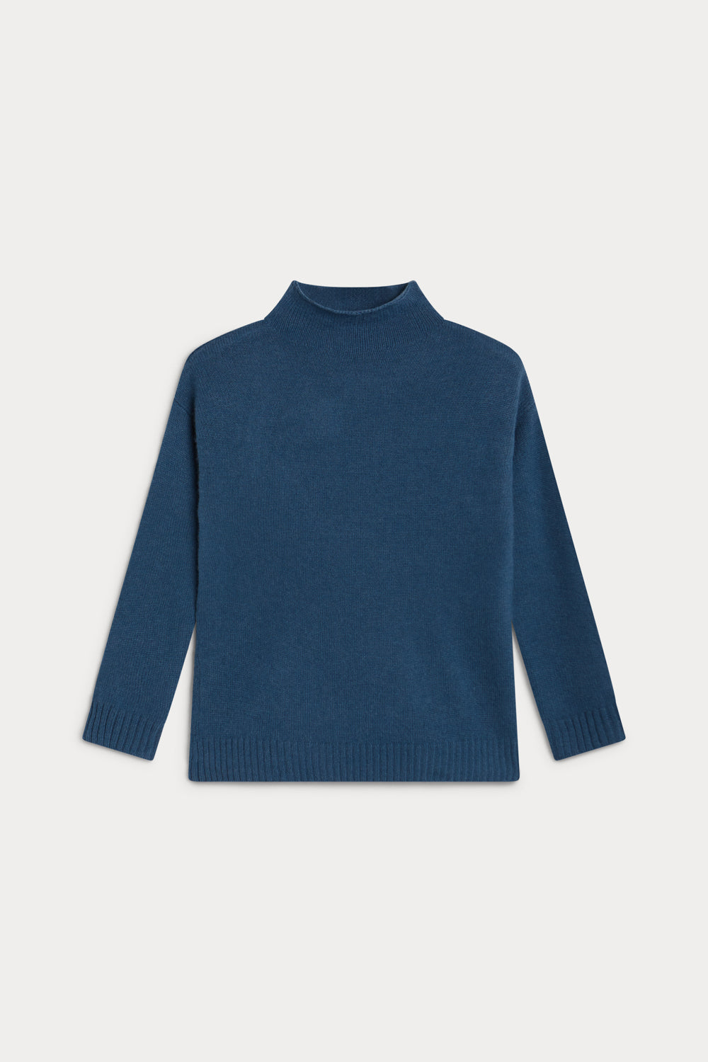 Jersey cuello alto cashmere mujer