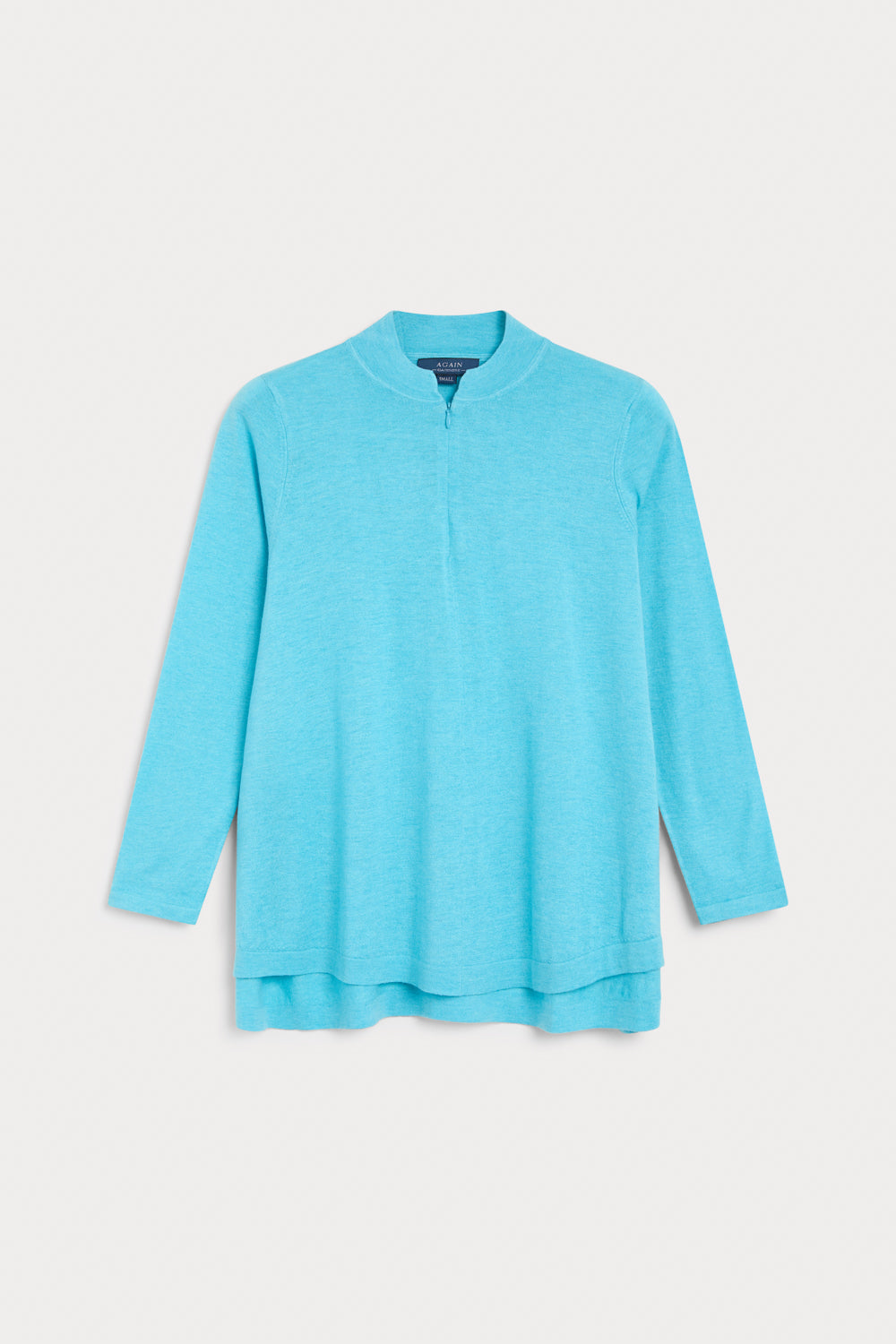 Jersey Kurta Cashmere Seda azul claro