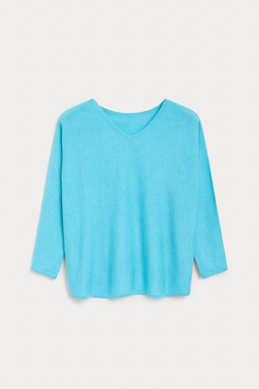 Jersey Pico Cashmere Seda azul claro