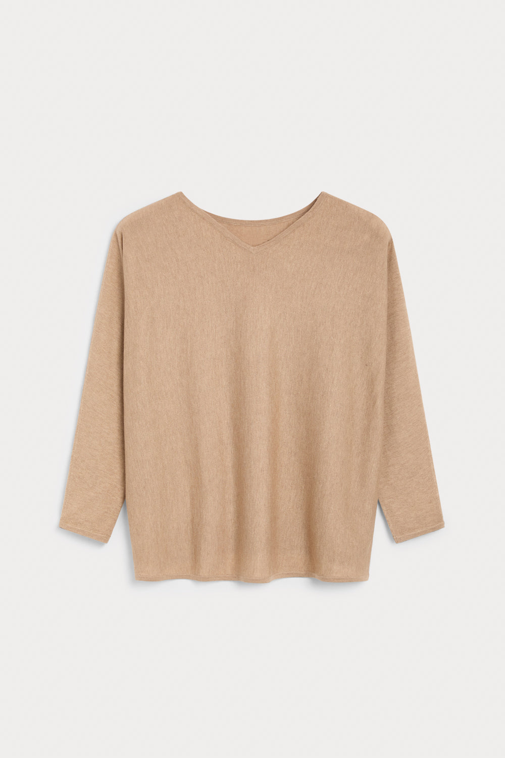 Jersey Pico Cashmere Seda camel