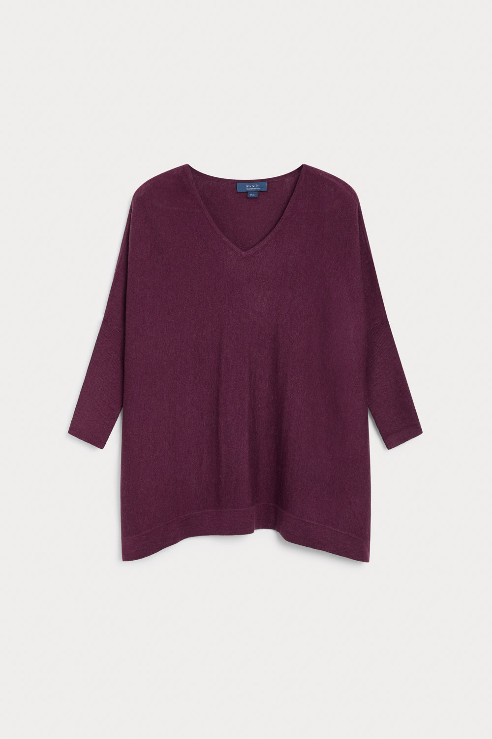 Cashmere Silk V-Neck Poncho