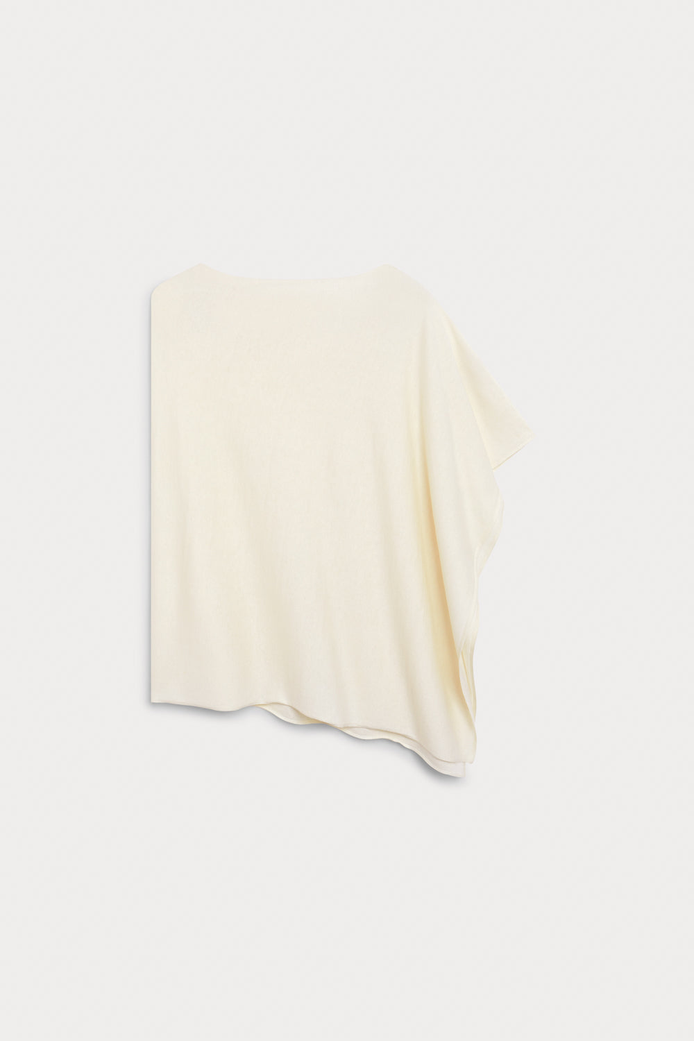 Poncho Camaleón Cashmere Seda Blanco