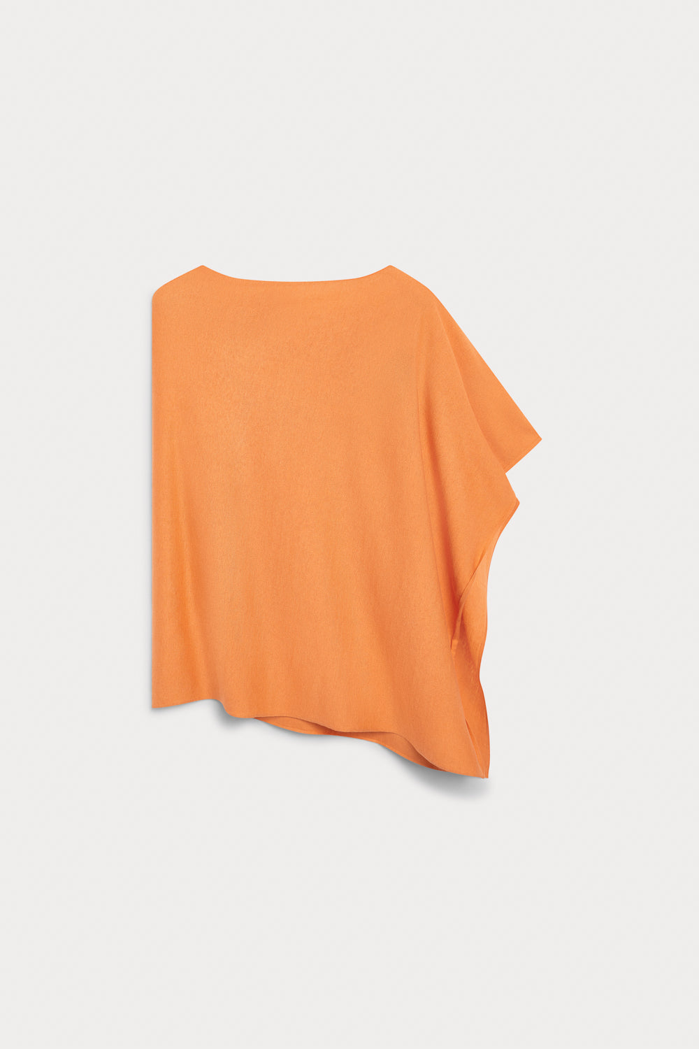 Poncho Camaleón Cashmere Seda Naranja