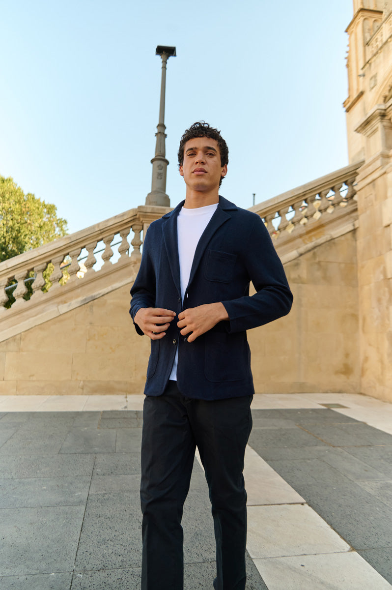 Cashmere Knit Blazer