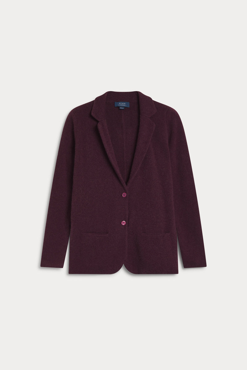 blazer mujer AGAIN Cashmere red wine
