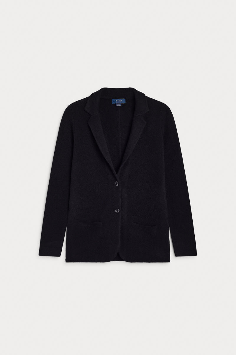 blazer cuatro cabos cashmere mujer negro AGAIN Cashmere.