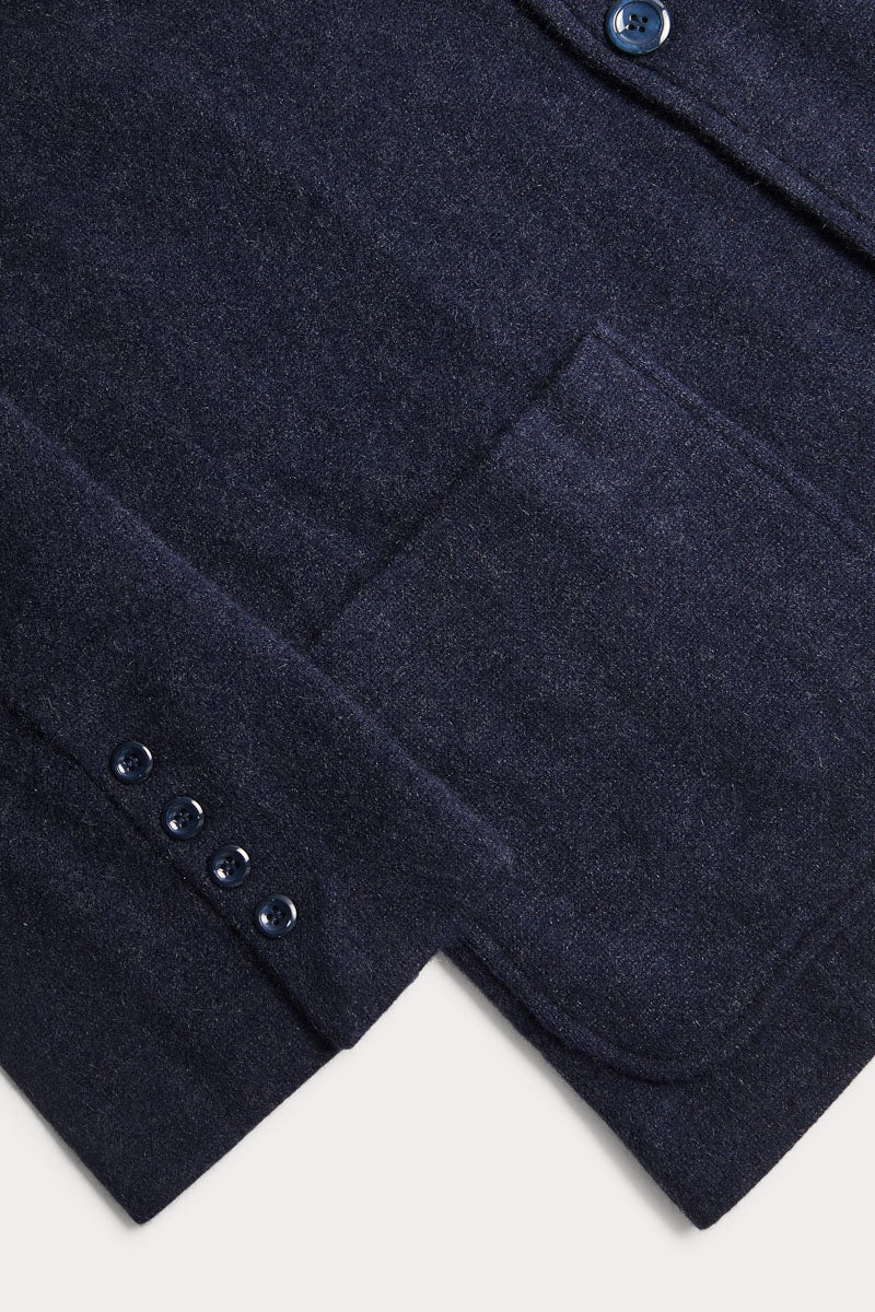 Blazer azul marino de hombre 100% cashmere. AGAIN Cashmere