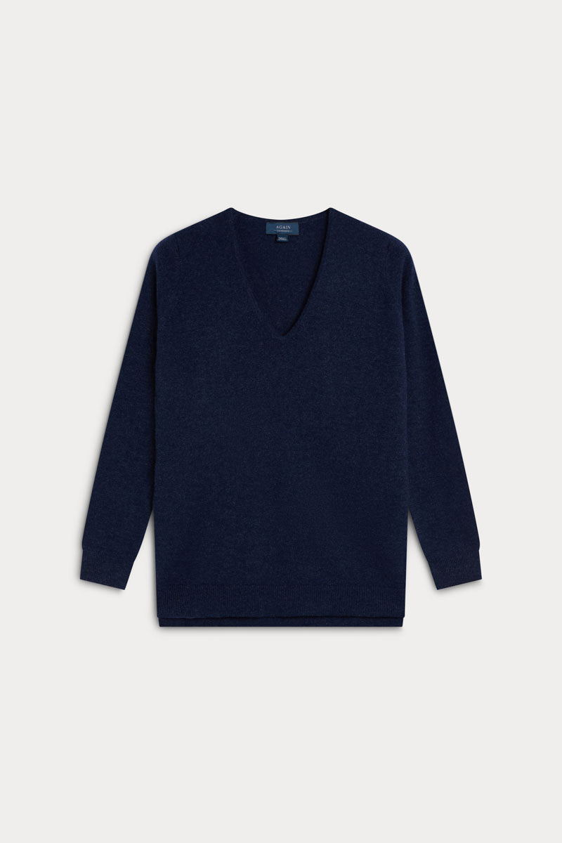 jersey cashmere mujer azul