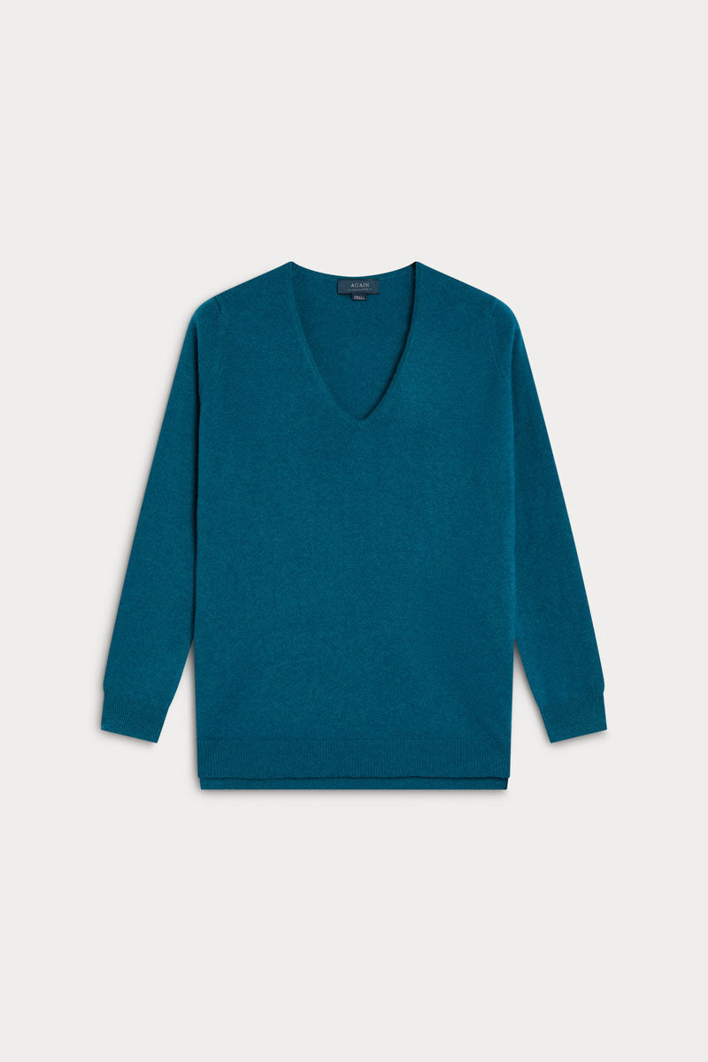 jersey cashmere mujer azul