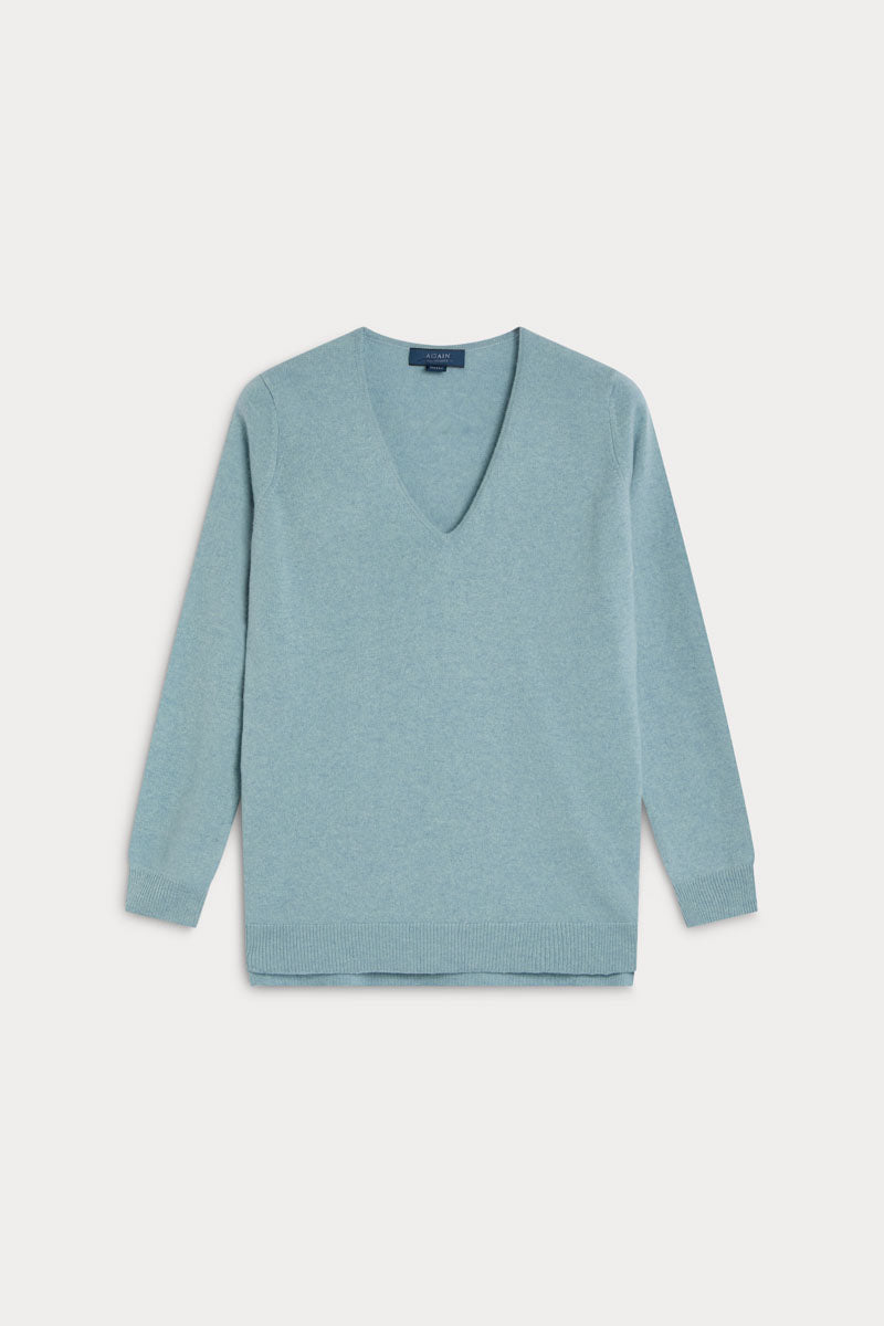 jersey cashmere mujer celeste