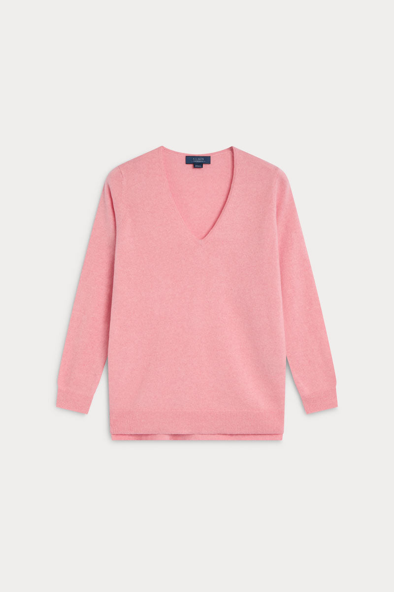 jersey cashmere mujer rosa