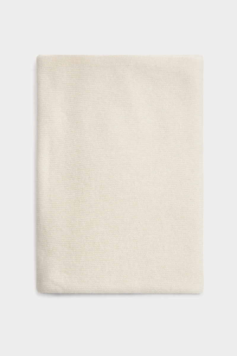 bufanda 100% cashmere blanca