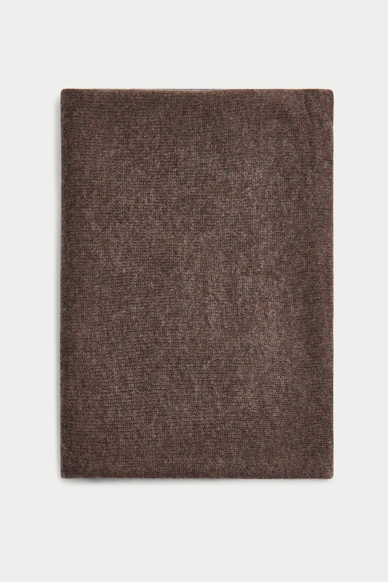 bufanda 100% cashmere marrón