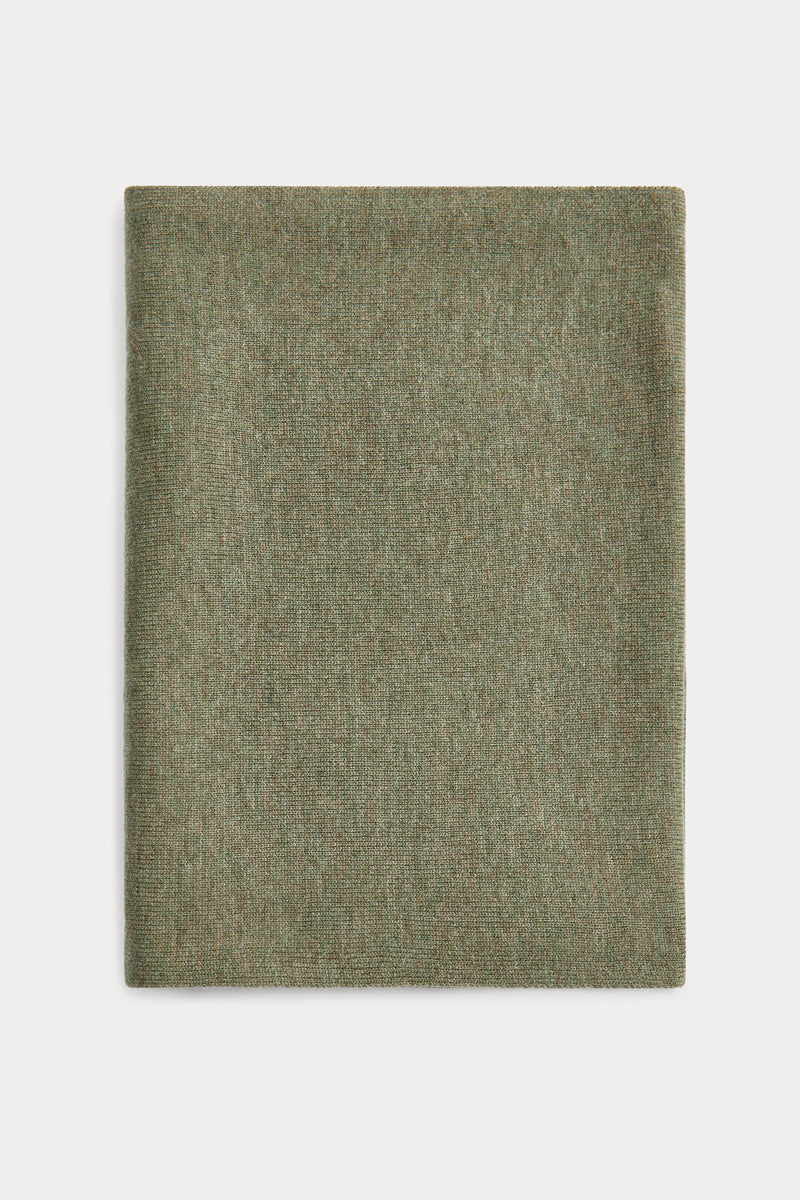 bufanda 100% cashmere color verde oliva
