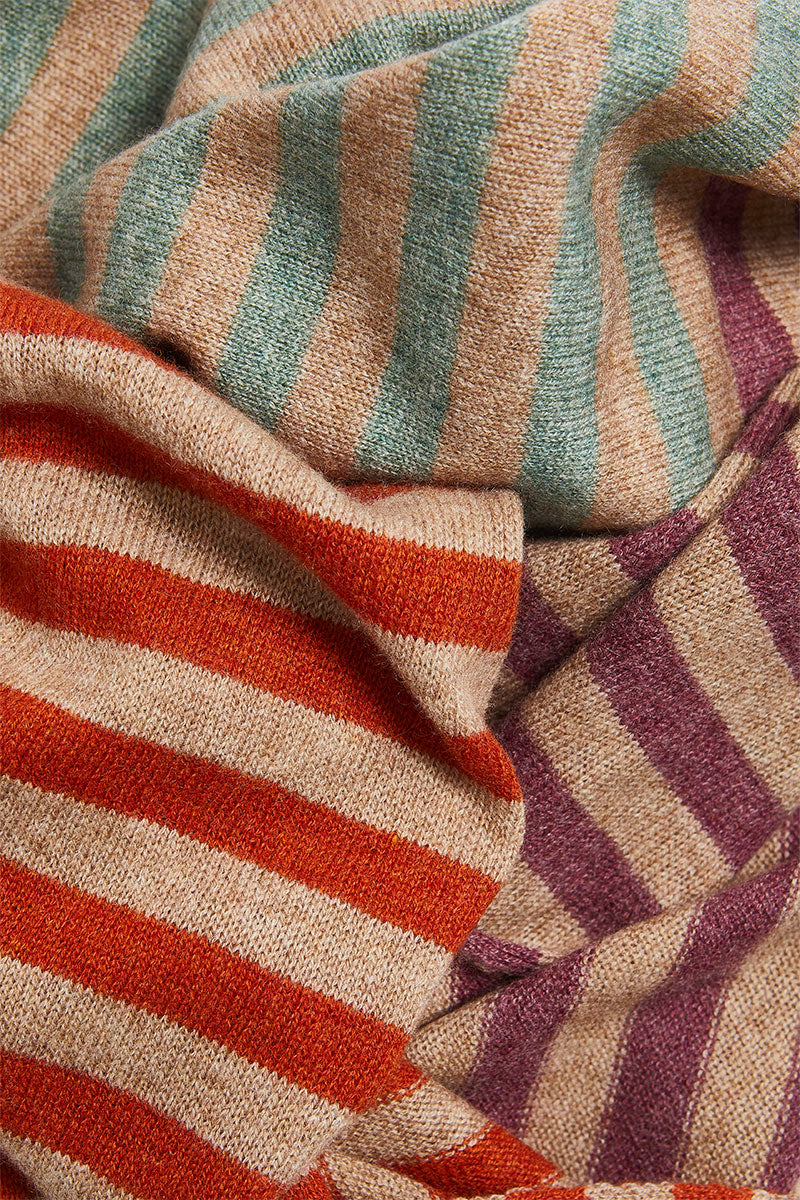 bufanda rayada multicolor cashmere