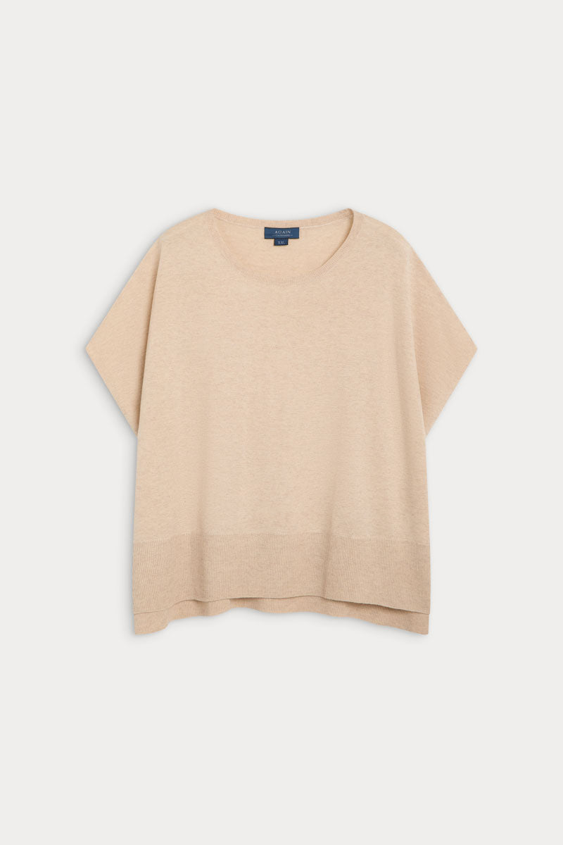 camiseta poncho manga corta ultrafino