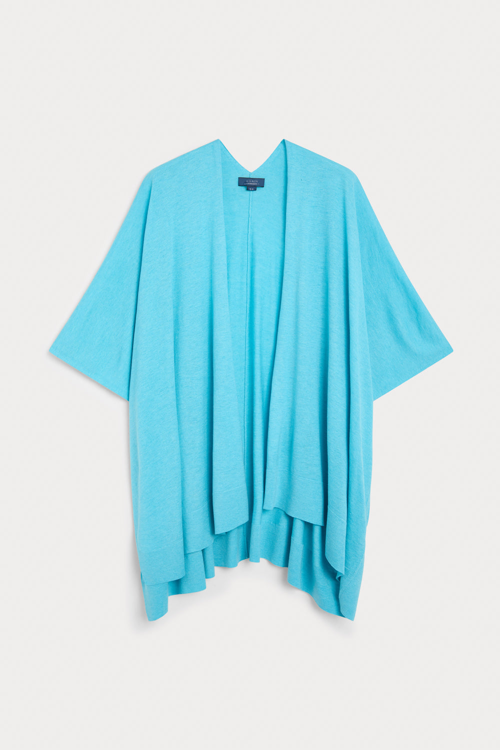 Cashmere Silk Box Neck Poncho