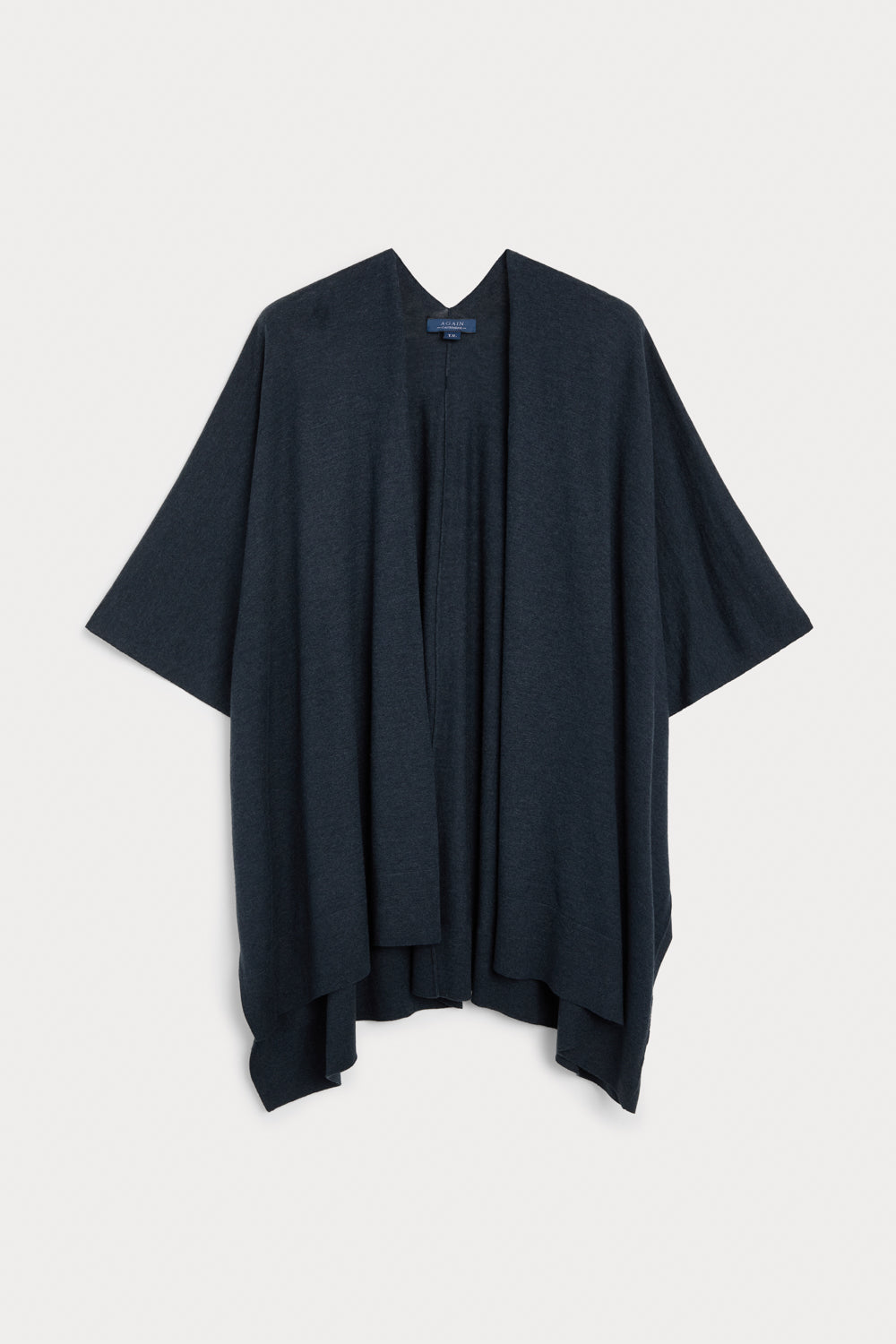 Cashmere Silk Box Neck Poncho