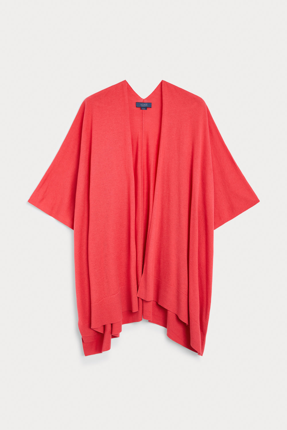 Cashmere Silk Box Neck Poncho