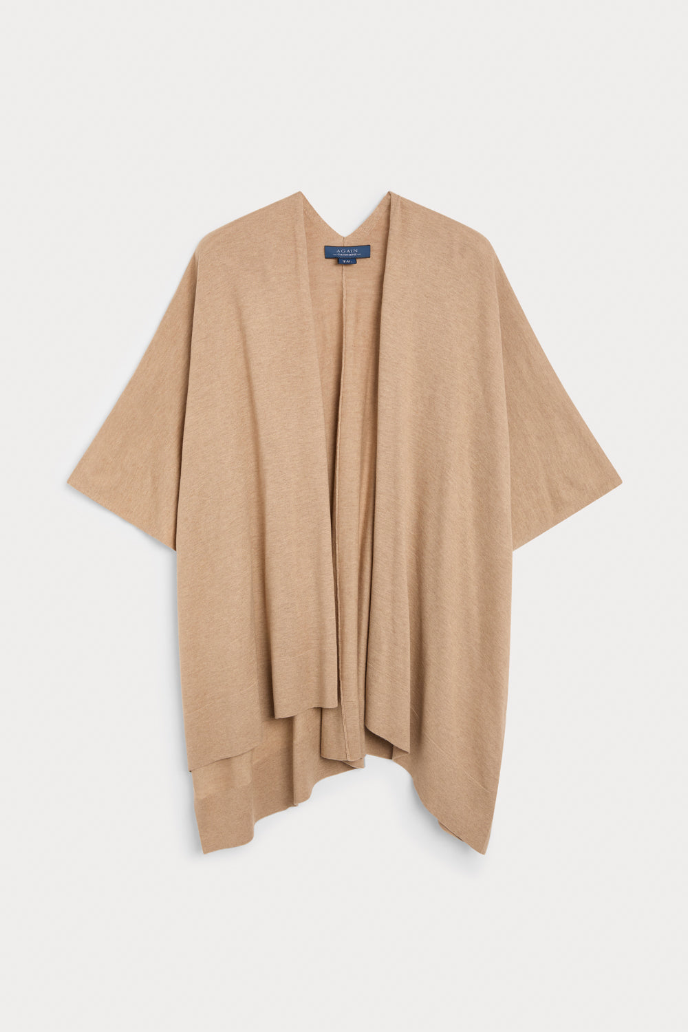 Cashmere Silk Box Neck Poncho